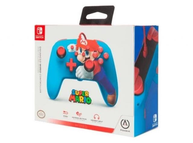 Control alambrico Pro Switch Super Mario Nuevo