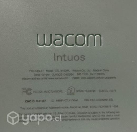 Tableta digitalizadora wacom intuos s
