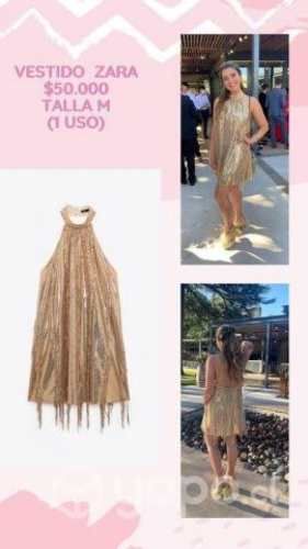 Vestido dorado zara