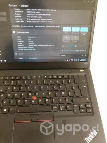 Notebook ThinkPad T490s 4G