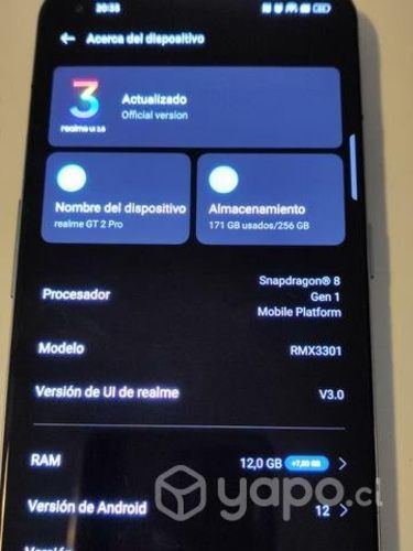 Celular Realme GT 2 PRO (5 meses de uso)