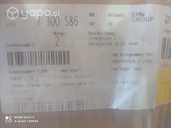 Máscara mini cooper