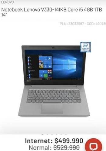Notebook Lenovo i5
