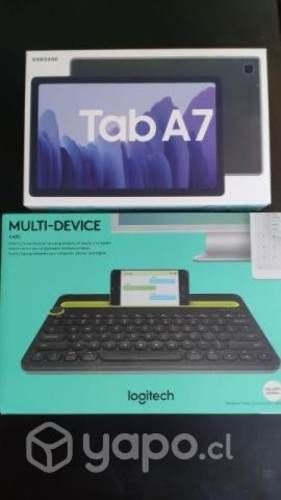 Samsung Galaxy TAB A7 + teclado Logitech k480