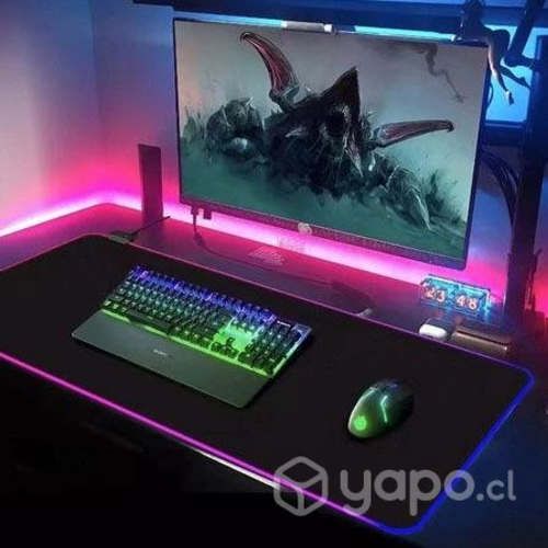 Alfombrilla de raton Gamer XL antideslizante con l