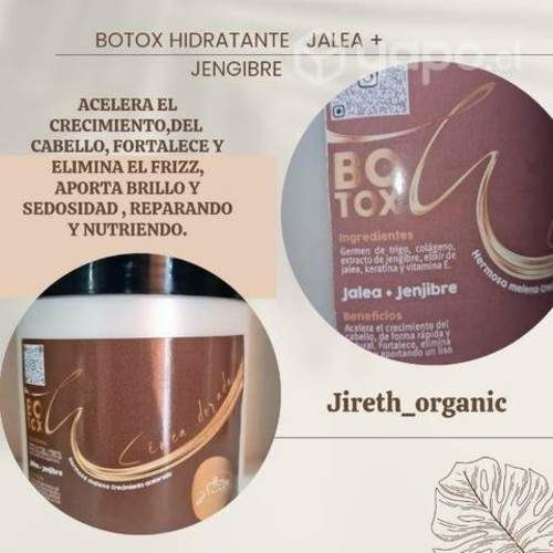 Productos capilares orgánicos botox hidratante