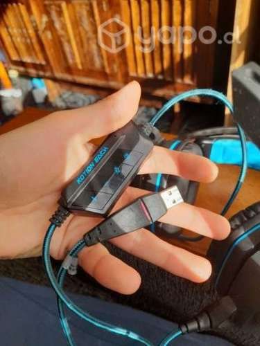 Audifonos gamer USB Kotion Each + driver instalado