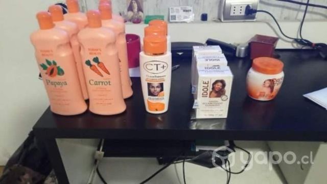 Cremas blanqueadoras. Caro white, CT+, jabones exf