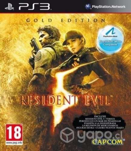Resident Evil 5 Gold Edition PS3 usado en español