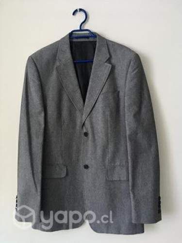 Blazer hombre algodón gris talla 50 gris