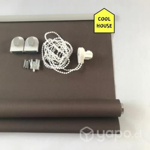 Fabulosa cortina roller 90cm color CAFE