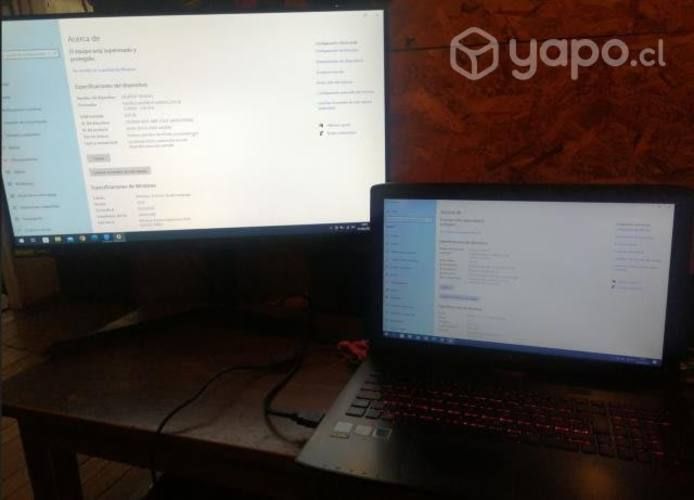 Notebook Gamer ASUS + Monitor 27"