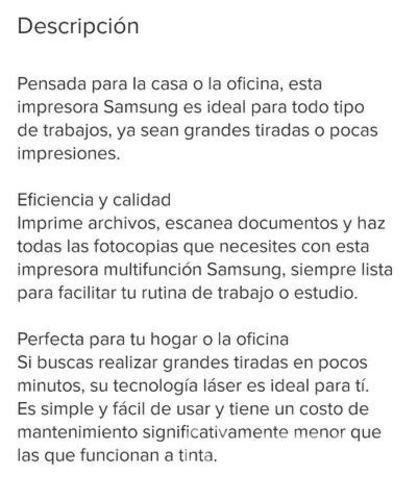 Impresoras Multifuncional, Últimas UNIDADES