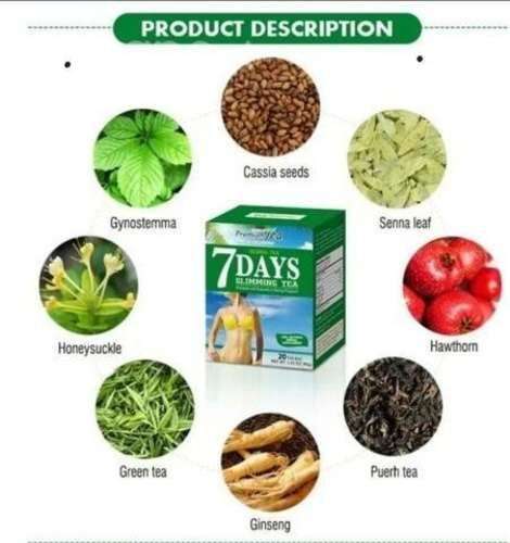 Té 7 Días Para Adelgazar Pack 8 Cajas De 20 Bolsas