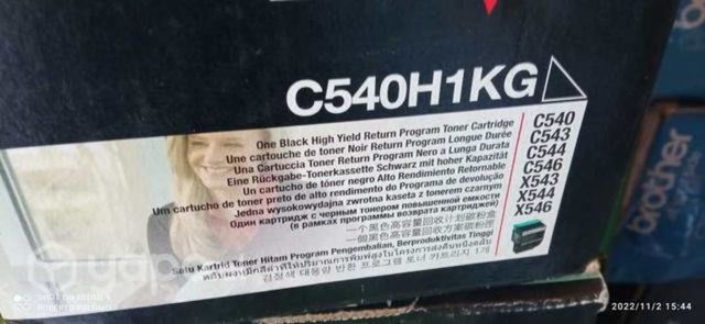 Toner lexmark c540h1kg black original de alta