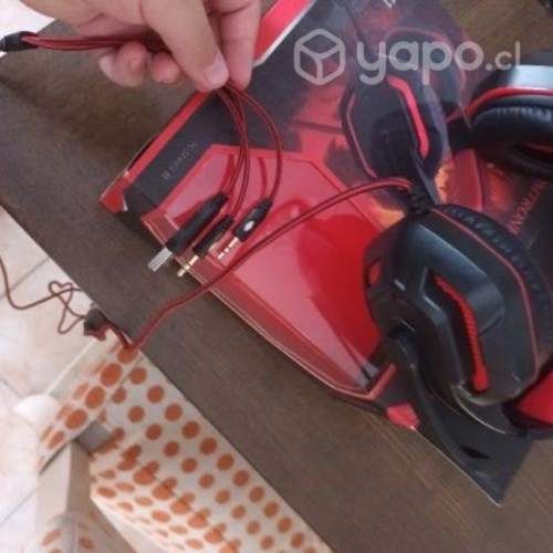 Teclado y mause audifonos gamer