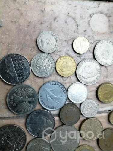 Monedas europeas y sudamericanas colección