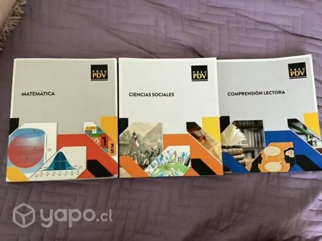 Libros del preuniversitario PDV