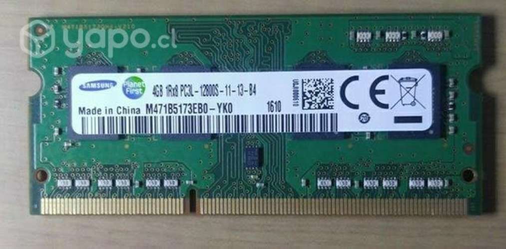 Memorias Ram 4GB DDR3L (Notebook)