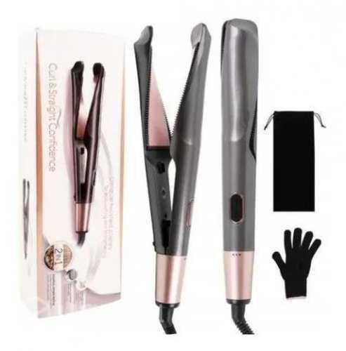 Ondulador Rizador De Pelo Plancha 2 En 1 Profesion