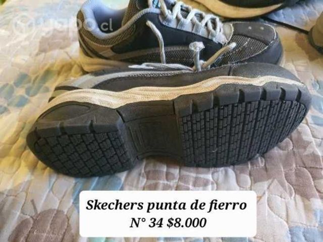 Zapatillas punta de fierro Skechers N°34