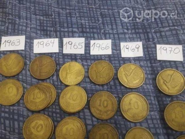 Monedas antiguas de colección 10 centésimos