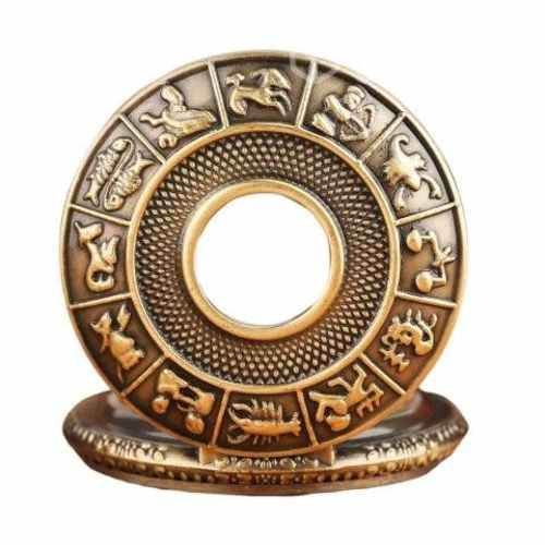 Reloj bolsillo retro metal ZODIAC MAP AM09