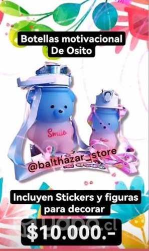 2 Botellas motivacionales de Osito