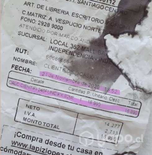 Calculadora científica CASIO fx - 82MS