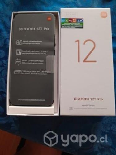 Xiaomi 12 T pro Black nuevo doble sim