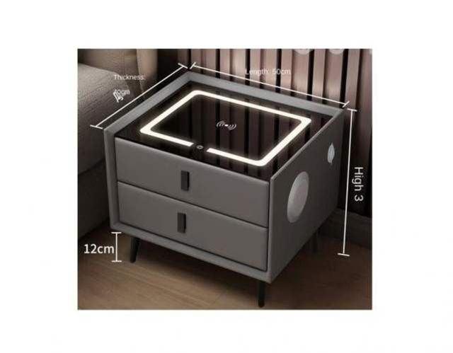 Velador Inteligente 2 Cajones Huella Bluetooth