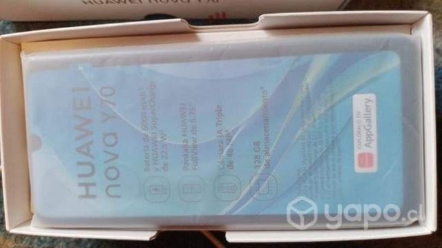 Huawei nova y 70 nuevo 128 gb