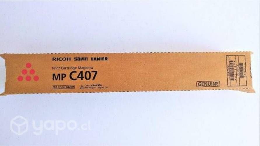 Tóner mpc 407 Ricoh Magenta