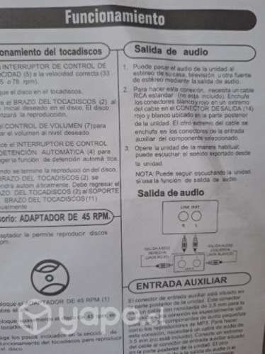 Tocadiscos Crosley Tornamesa Vinilos CR8005A