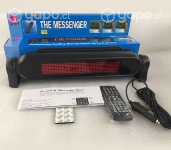 Letrero Programable de 12/24V Pantalla Digital Led