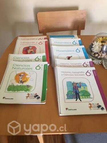 Libros de 6to básico Santillana Proy. Saber Hacer