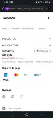Huawei y9a