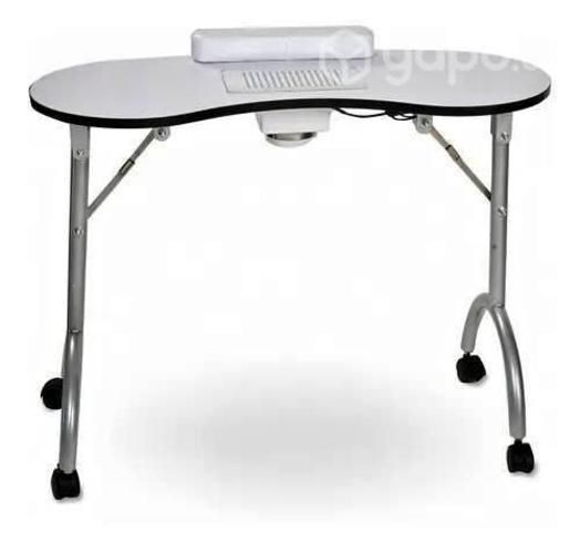 Mesa Manicure Portátil Plegable Con Aspirador