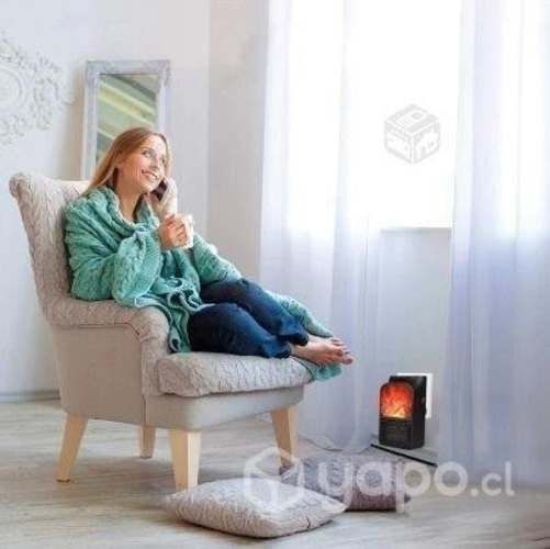 Mini Calefactor Flame Heater 220V 900W Con Control