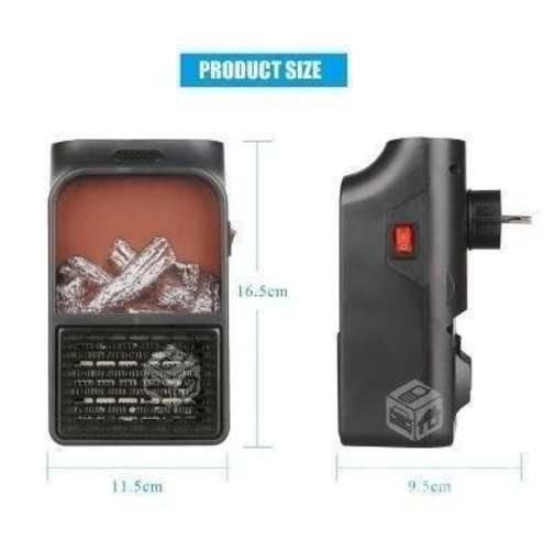 Mini Calefactor Flame Heater 220V 900W Con Control