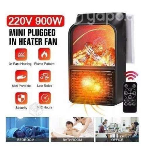 Mini Calefactor Flame Heater 220V 900W Con Control