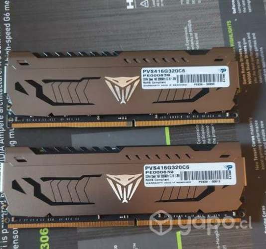 Memorias ram Patriot 16 gb c/u