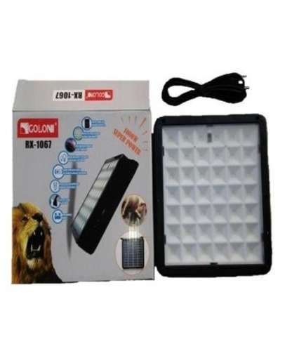 Radio FM Usb Bt Con Panel Led de Emergencia Solar