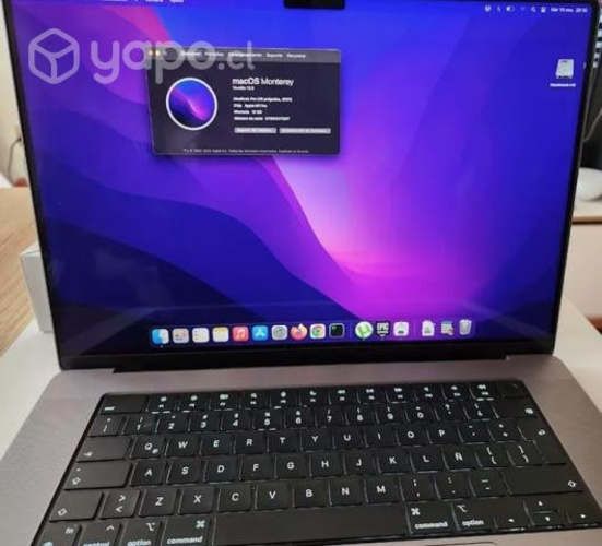 Macbook Pro 16.2'' Apple M1Pro 512gb 16gb Ram Gray