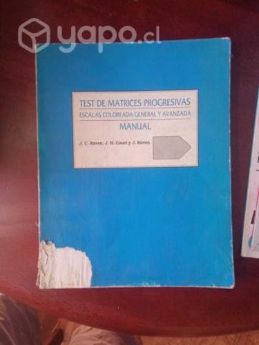 Libro Test de Matrices Progresivas