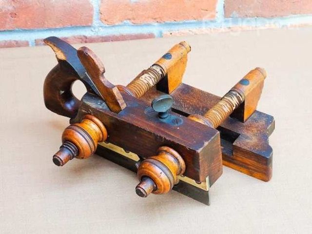 Antiguo Cepillo Garlopa De Madera Marca Ohio Tool