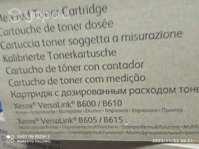 Toner xerox versalink b600/b610 black original de