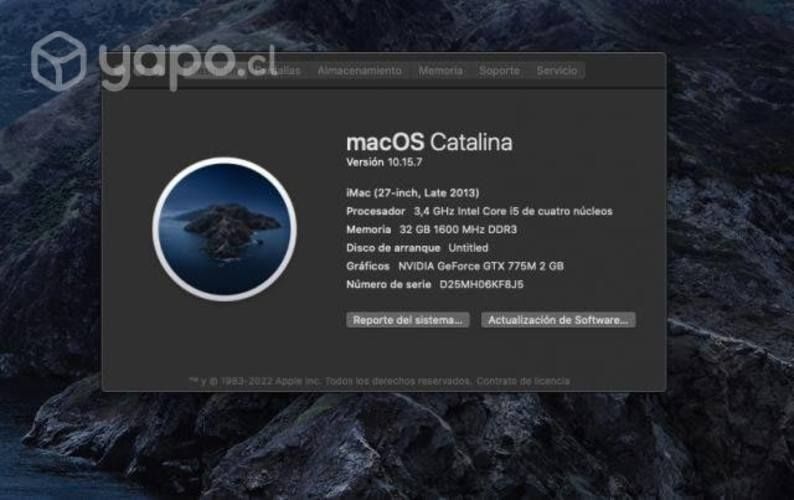 IMac 27'' Late 2013 i5 32 GB