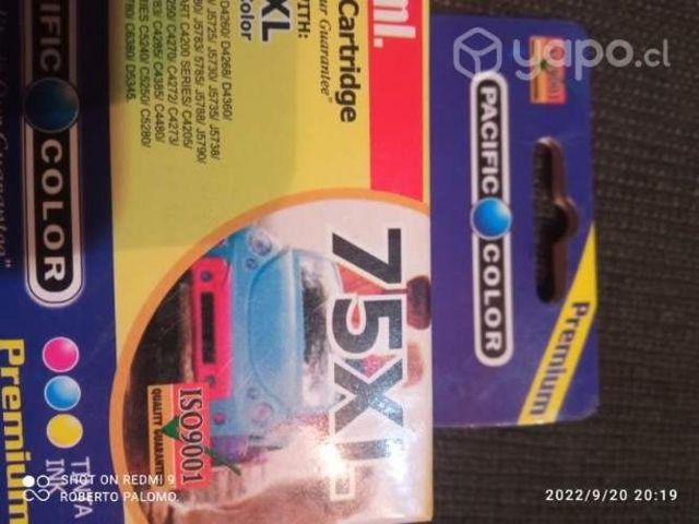 Packs de tintas HP 74xl y 75xl alternatis de alta