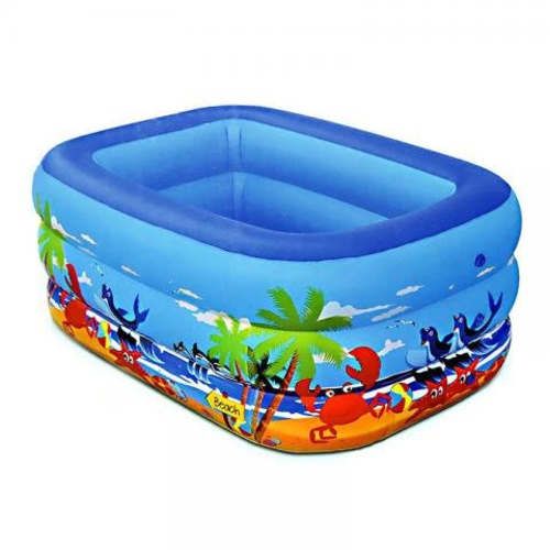 Piscina inflable para niños rectangular 180 cm